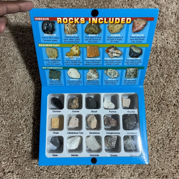 Earth Science Kit – Rocks Educational Set World Market 15 Specimens W Ed Guide - Picture 5 of 6